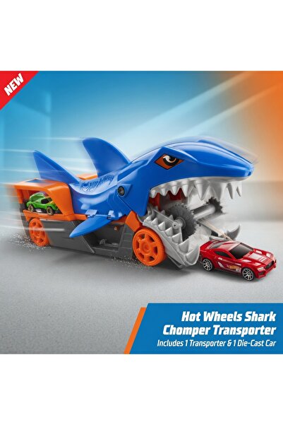 HOT WHEELS Φορτηγό Μεταφοράς Καρχαριών – Mattel, Μηχανισμός Αποδομητής Αυτοκι...