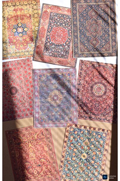 GÖKÇETasarım Geleneksel Halı Desenli Sticker (11 × 16 cm) / Scrapbook, Journal