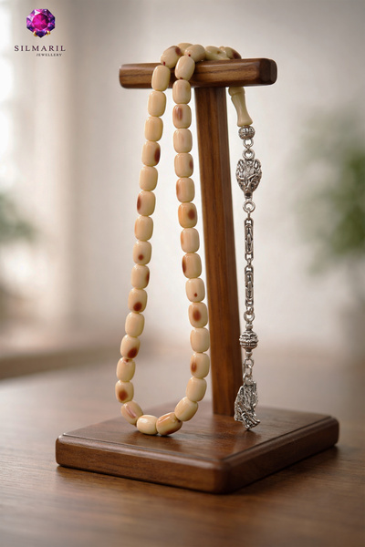 Silmaril Store Ροζάριο από κυκλοφόροντα κηρήθρα με κηλίδες - Κόκκινο με κίτρι...