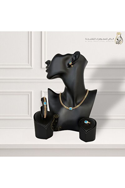 Generic طقم بتصميم مستطيل فيروزي