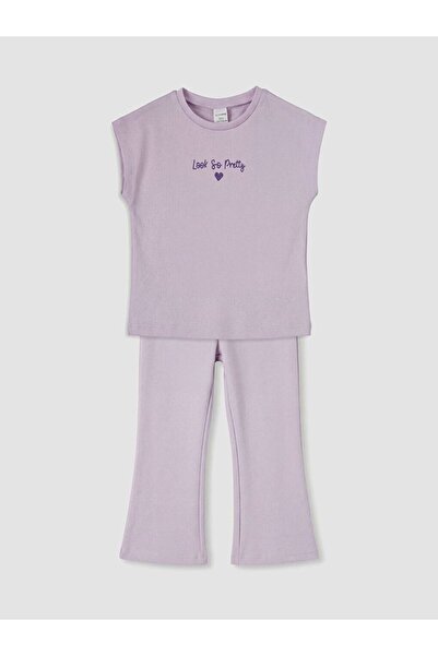 LC Waikiki Set pentru fete cu imprimeu LCW Kids