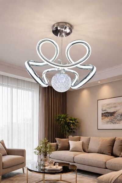 SimaAvize Modern LED Avize | 3 Işık Modu | Çift Taraflı LED Şık Tasarım Salon...