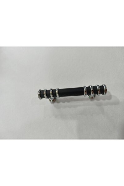 Arion LAKA 64 MM (6,4 CM) CRNO-HROMIRANA 1 KOMADNA RUČKA ZA FURNITURU ZA ORMA...