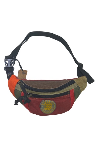 Old Cotton Vintage Shabby Freeback Waist Bag Colorful Kc Summer