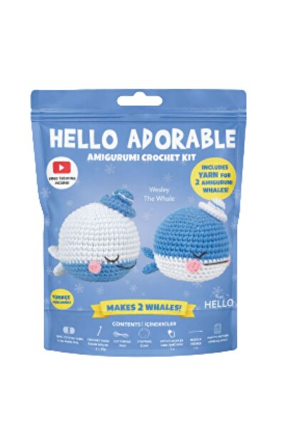 Hello ADORABLE WESLEY THE WHALE - TÜRKÇE VİDEO VE ANLATIM KILAVUZLU AMİGURUMİ...