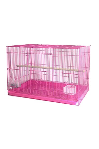Seven Bird Metal Bird Cage with Perches and Two Bowls for Food and Water Avai...