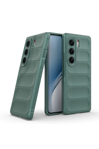 Tecno Camon 40 Pro 5G Compatible Shock Absorbing Design Dark Green Ethnic Cover