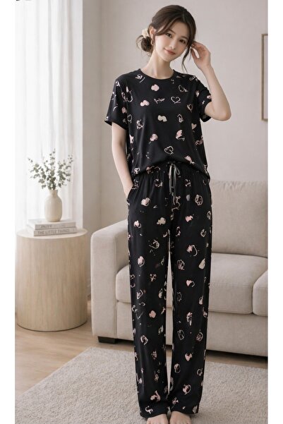 Hepyek Σετ πιτζάμες με κοντομάνικο σχέδιο