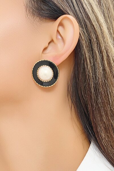 FAYRA ACCESSORIES Yuvarlak Tasarım İnci Küpe