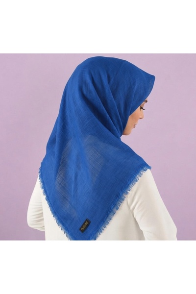 ÖZENSE Flamlı Pamuklu Terletmeyen 4 Mevsim Kullanılabilir 100x100 cm Saks Mav...