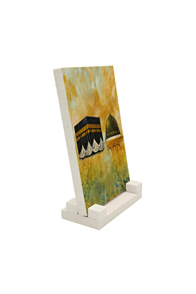 Sadrazam Εικονογραφημένη πέτρινη βάση επιτραπέζιου υπολογιστή με την Κάαμπα κ...