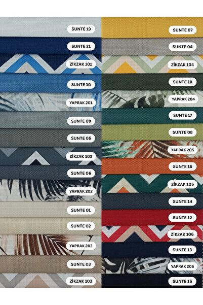 Fresh Aims Sunte Yaprak Zikzak Dış Mekan Outdoor Döşemelik Kumaş