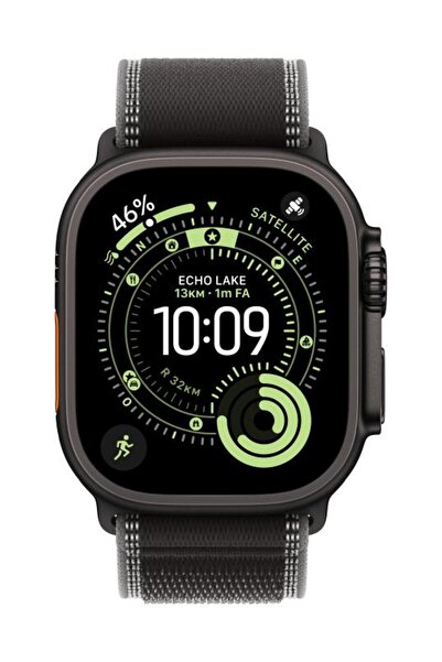 Apple Λουράκι Trail Loop 49mm για Ρολόι - Τιτάνιο Μαύρο/Ανθρακί S/M