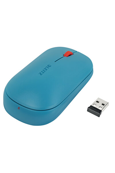 Leitz Άνετο Οπτικό Ποντίκι Διπλής Σύνδεσης σε Γαλάζιο Χρώμα - Στυλ και Λειτου...