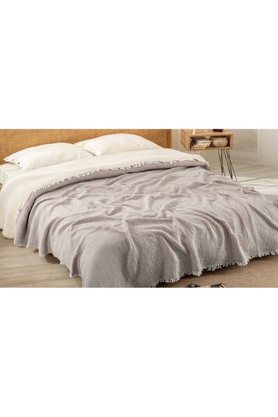 atak by atak home collection Κάλυμμα κρεβατιού 4 στρώσεων μουσελίνα 100% βαμβ...