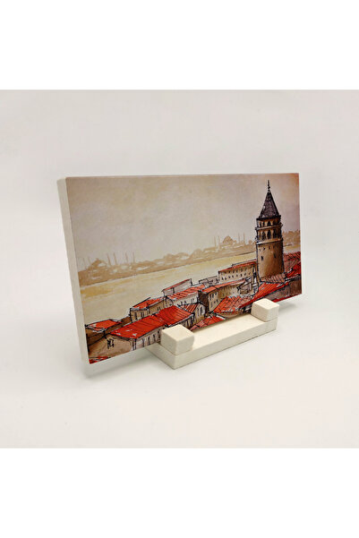 Sadrazam Πέτρινη βάση γραφείου με εκτύπωση Πύργου Γαλάτας 10x20 DRT-3