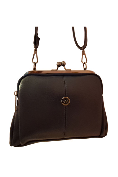 madame leman Women's Shoulder Bag – 5 Compartments, Faux Leather, Double Hand...