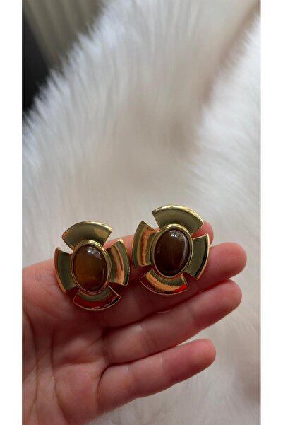 LENORE AMBER MEDALLION KÜPE