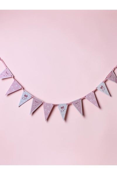 Sinem Gift Happy birthday banner - pink concept banner - bow streamer
