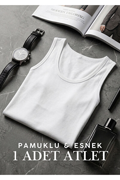 QKK Men's Lycra Cotton Undershirt - Flexible and Soft Textured Undershirt