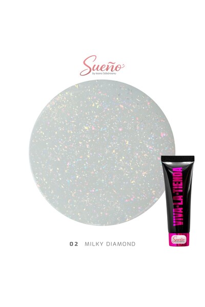 Tienda Viva La Polygelul Sueño 02- Milky Diamond 30ml - by Ioana Săbăreanu