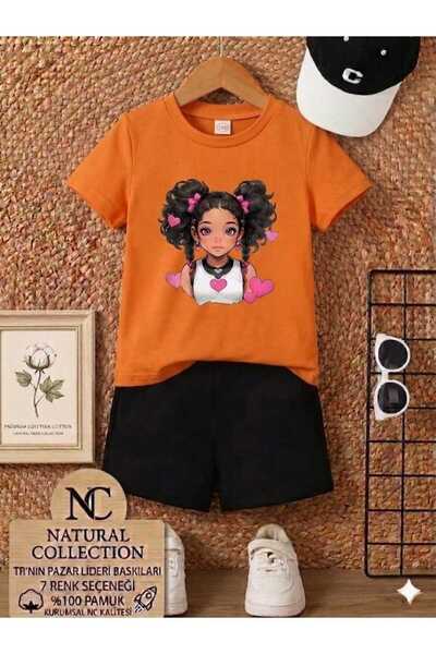 Nice Clothes تي شيرت صيفي للأطفال شورت يونيسكس (بناتي مغطى باللون الوردي من ج...