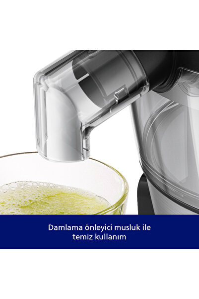 Philips Viva Collection Katı Meyve Sıkacağı, 500W, 1,5 Lt, QuickClean, Damlama Önleyici, HR1832/00