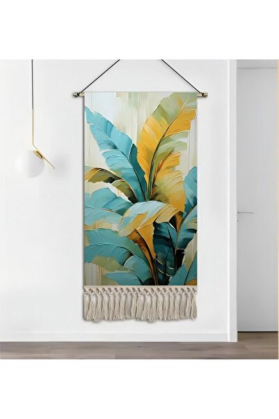 yoyimoore A tropical banana leaf tapestry for home Decorative wall hang Art