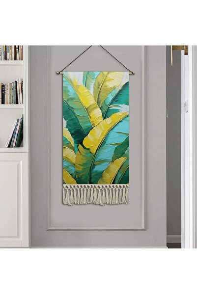 yoyimoore A tropical banana leaf tapestry for home Decorative wall hang Art