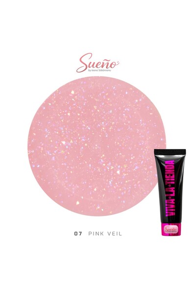 Tienda Viva La Polygelul Sueño 07 - Pink Veil 30ml - by Ioana Săbăreanu