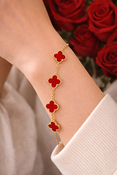 ELOVE Women's Clover Detail Bracelet