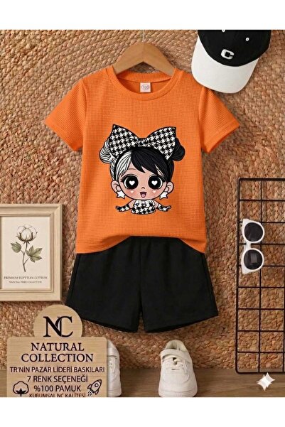 Nice Clothes Tricou și pantaloni scurți de vară pentru copii, unisex (negru c...