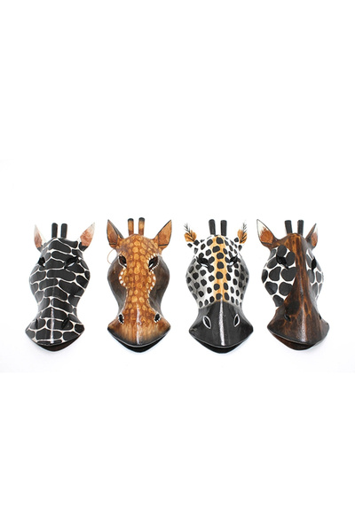 TTT Wooden Wall Hanging 20 cm Zebra Mask