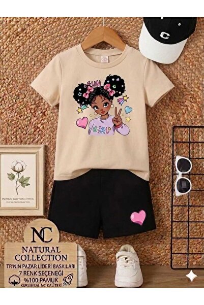 Nice Clothes TRIUC DE VARĂ PENTRU COPII ȘI PANTALONI SCURȚI UNISEX (FETĂ CU S...