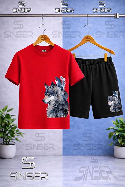 SS SİNSER Παιδικό T-shirt με στάμπα KURT GRI YANDA με λαιμόκοψη ποδηλάτου - Σ...