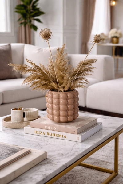 Zigzag Home Διακοσμητικό βάζο με φυσαλίδες σε στυλ Μποέμ, βάζο με 5 φυσαλίδες...