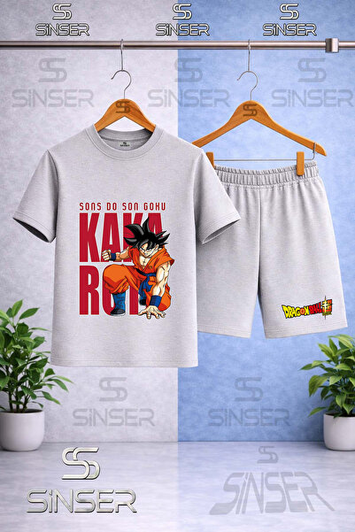 SS SİNSER Παιδικό μπλουζάκι με στάμπα GOKU ARKA YAZILI YUMRUK με λαιμόκοψη πο...