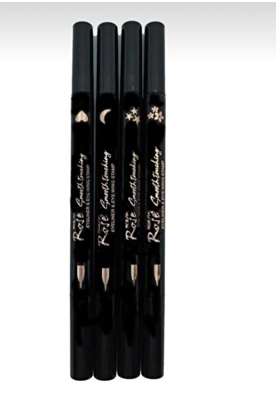 Rose Smooth Touching Eyeliner Wing Stamp Çift Uçlu Kuyruklu Eyeliner
