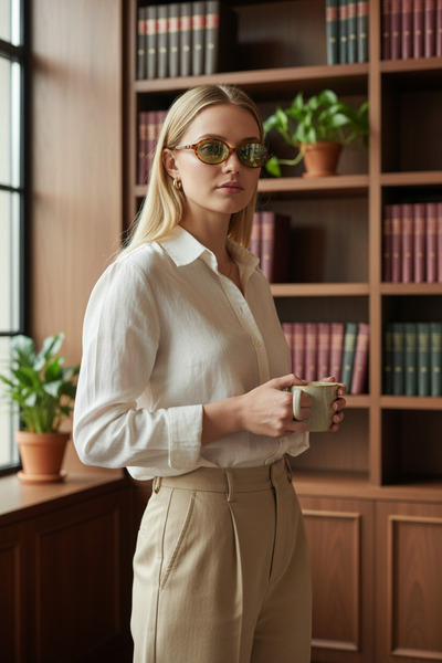 BAYDUK Mia leopard unisex sunglasses