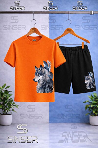 SS SİNSER Παιδικό T-shirt με στάμπα KURT GRI YANDA με λαιμόκοψη ποδηλάτου - Σ...