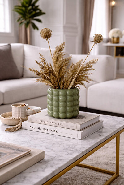 Zigzag Home Διακοσμητικό βάζο με φυσαλίδες σε στυλ Μποέμ, βάζο με 5 φυσαλίδες...