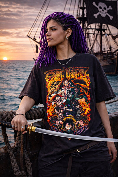 FG KONNİCHİWA ΣΥΛΛΟΓΗ ONE PIECE Μπλουζάκι Unisex με στάμπα Anime για τους ΛΑΤ...