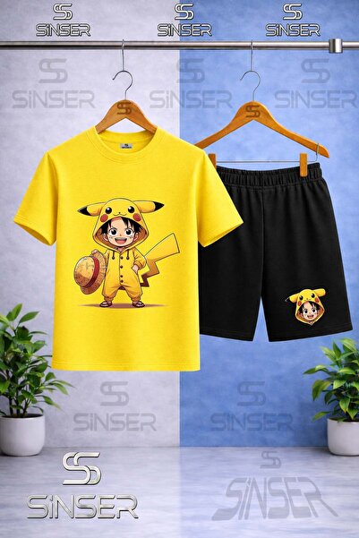 SS SİNSER Παιδικό T-Shirt με στάμπα PIRATE POKEMON και λαιμόκοψη ποδηλάτου - ...