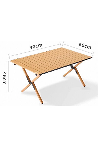 AslanCamping Katlanır Masa kamp katlanabilir Piknik masası 90*60*45 cm