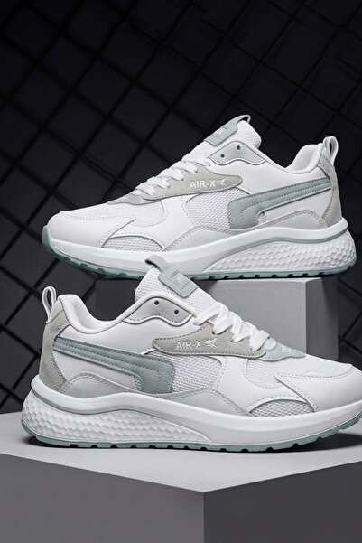 SOLAZER Γυναικεία αθλητικά παπούτσια casual με κορδόνια σε μπλε χρώμα