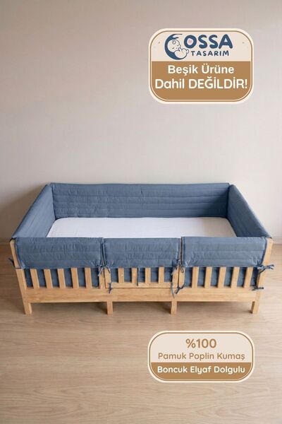 yasetex tasarım 90x190 Montessori ve Beşik İçin Kenar Koruma Seti Buble Full ...