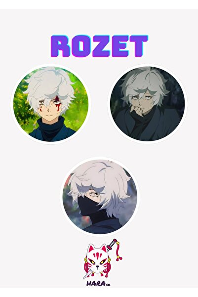 Hara Company Hell's Paradise Animesi Gabimaru Anime Rozet Seti 3’lü