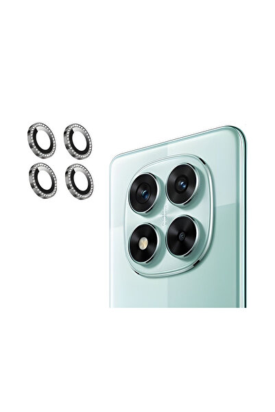 bufalo Xiaomi Redmi Note 14 Pro 4G Taşlı Metal Kamera Lens Koruyucu Set
