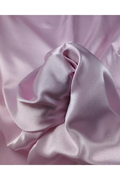 Kumaş Parça TELALI Σατέν Ύφασμα σε Ανοιχτό Ροζ Χρώμα 140x280εκ.