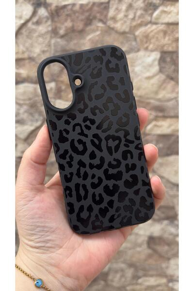 Vip Case iPhone 16 Uyumlu Leopar Desenli Silikon Darbe Emici Klasik Korumalı ...